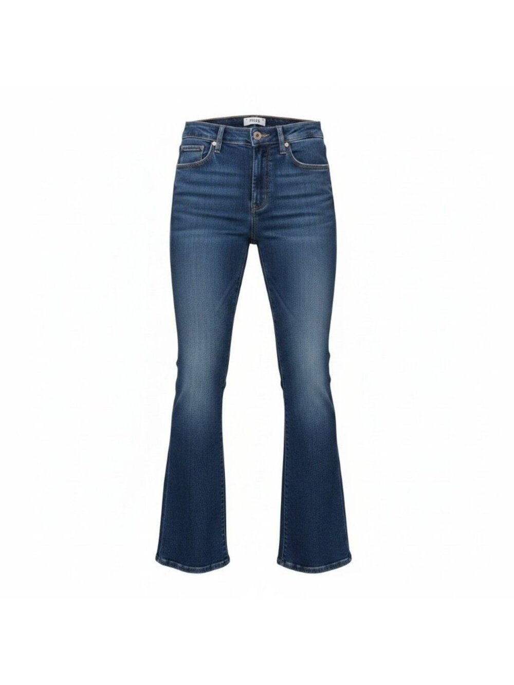 Paige flare jeans in blue mid-rise fit women's size 26